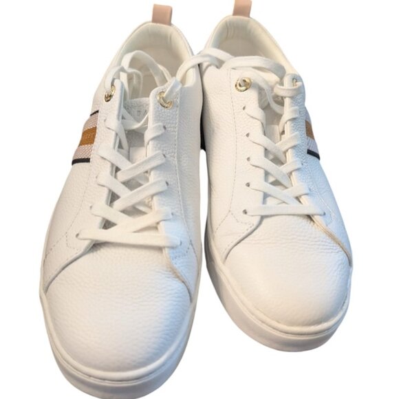 Pre-loved Ted Baker Leather Sneakers | Pink Size 10 - Picture 1 of 5